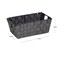 Simplify Shelf Storage Bin, Plastic, Black, 6.5 in H, 11.4 in W, 6.5 in L 26244-BLK-SILVER - alternate 3